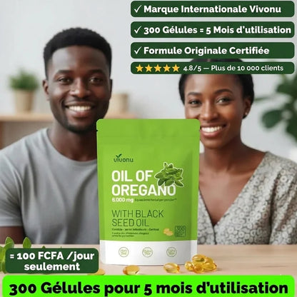 Huile d’Origan + Huile de Nigelle – 300 Gélules