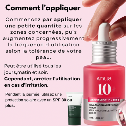 Serum Anua 10% de Niacinamide et  4% d'acide Tranexamique